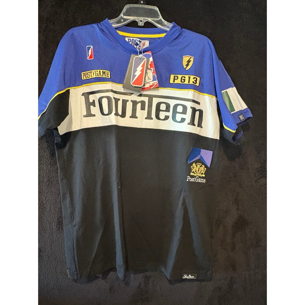 Post Game‎ Fourleen Graphic T-Shirt PG13 NBA Inspired Jersey Style XL